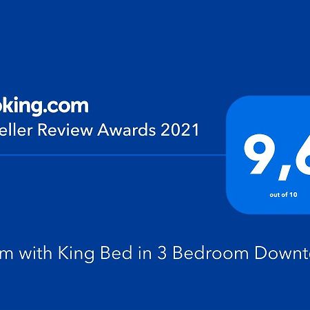 Room With King Bed In Shared 3 Bedroom Downtown Montréal Eksteriør bilde
